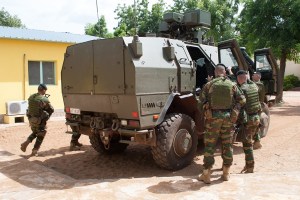 Des militaires du Bataillon ISTAR au Mali en octobre 2015 (photo Défense belge)