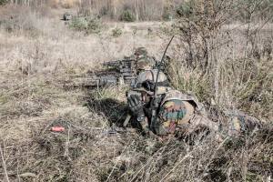 Des Lignards en exercice en Tchéquie (photo Marc Ganser / 12/13 Li) 